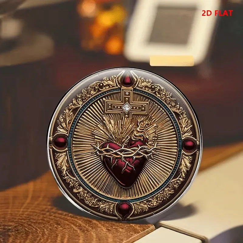Red Heart Thorn Brooch – Entwined with Thorns Lapel Pin, Unique Clothing Badge / Boutonniere, Perfect Accessory for Bags, Jackets & Backpacks